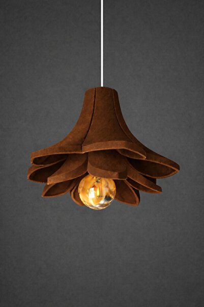 Limon 3D Desing Tekli Lotus Sarkıt Avize 25 cm | Rustik Ampul Hediyeli | E27 ...