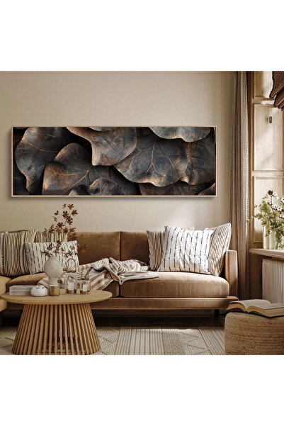 woodhomeworks Tek Parça Gerçek Ahşap Yatay Panorama Çerçeveli Tablo moda tasarım