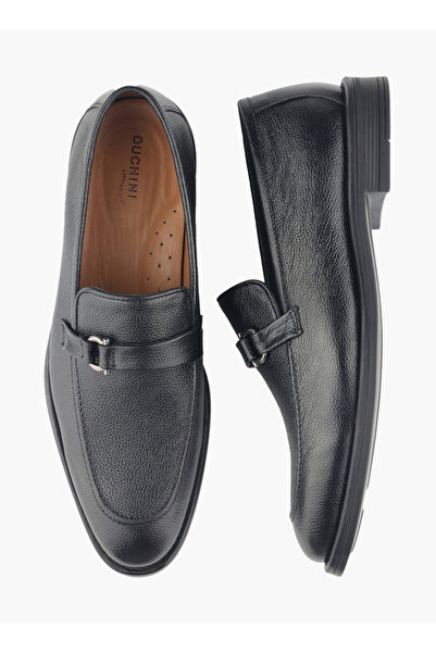 Duchini Men Metal Accent Slip-On Loafers