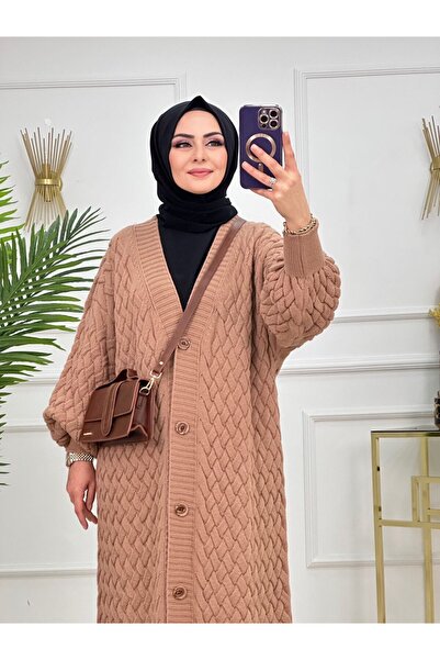 Summer Store Cemre Hair Knitted Knitwear Cardigan