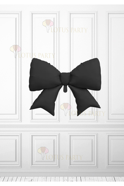 LOTUS PARTY Siyah Renk Kurdale folyo Balon - Siyah Renk Kurdale Şekilli Folyo...