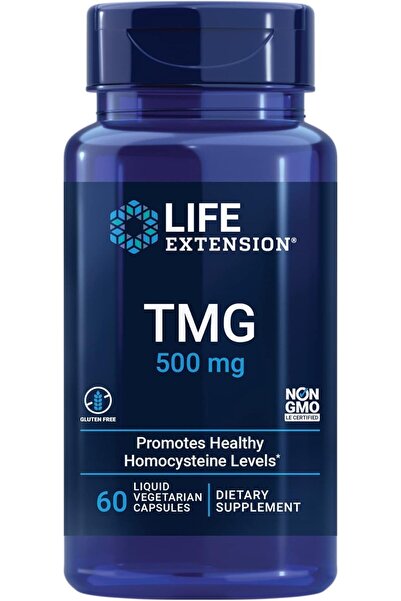 Life Extension TMG trimethylglycine Betaine Anti Aging 500 Mg 60 Caps