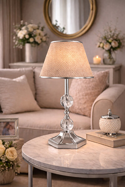 571 Store H Series Hexagonal Leg Table Lamp Shade Metal Leg Fabric Head Decor...