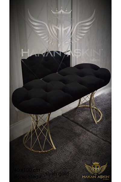 BY HAKAN AŞKIN Luxury Pota Bench 40x100cm Puf&Bench Yatak Önü - Antre - Salon...