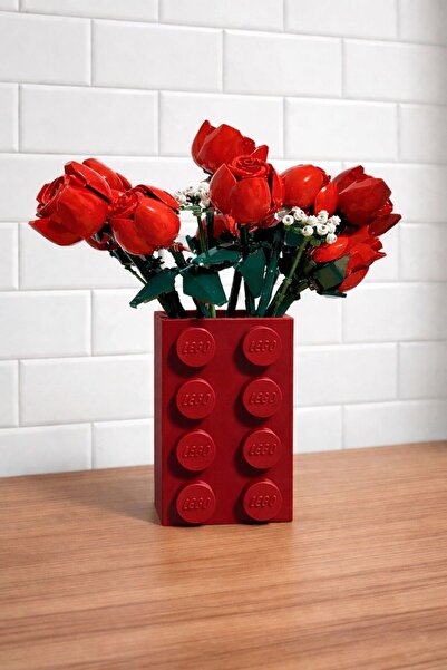 Üçüncü Boyut Baskı Dünyası Decorative Vase with Building Block Design – Minim...