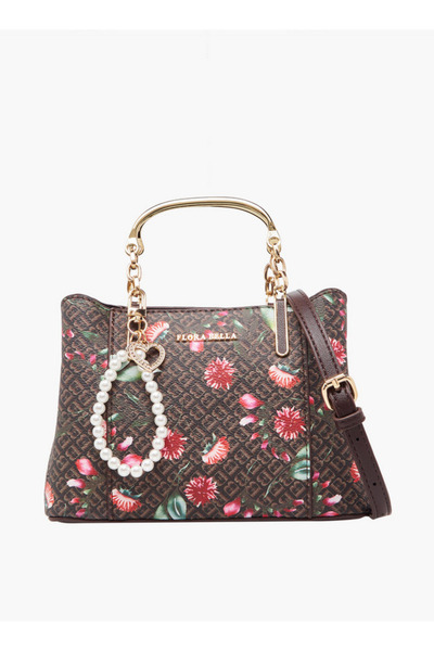 Flora Bella by Shoexpress حقيبة تسوق مطبوع بحزام كتف قابل للفصل