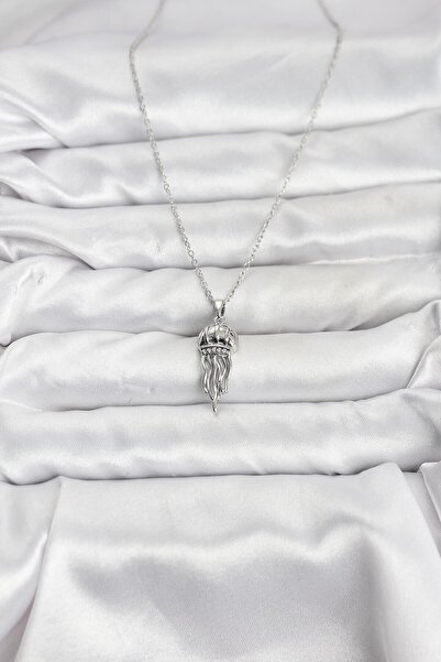 Lisinya سلسلة فولاذية 316L فضية اللون على شكل قنديل البحر مرصعة بحجر الزركون ...