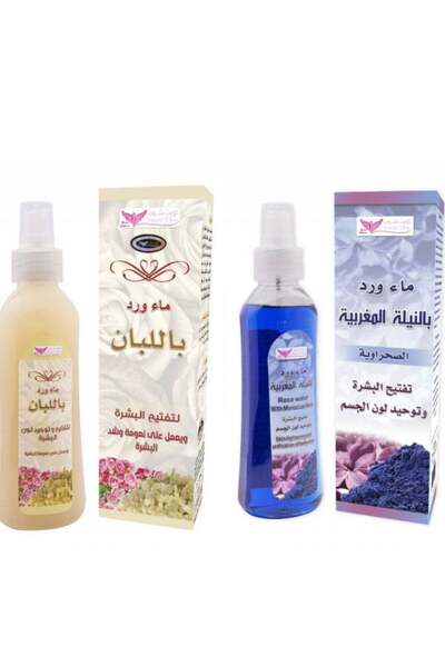 Kuwait Rose water with frankincense 200ml+Rose water with Moroccan nella 200ml