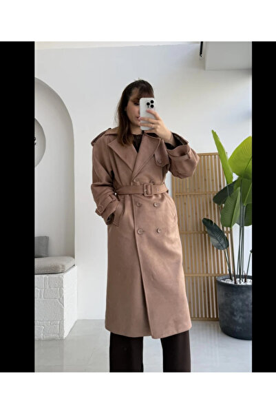 My Blog Mink Long Suede Trench - 9608