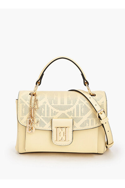 ELLE Laser Cut Textured Crossbody Bag with Detachable Strap