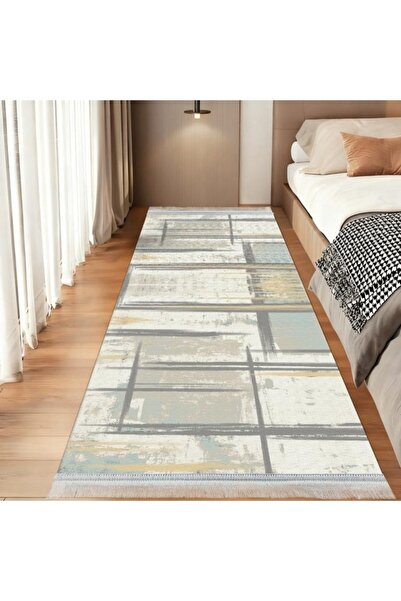 smart home سجادة ممر طويلة مبطنة 300×100 سم - سجادة أرضية ناعمة وعصرية بنقوش ...