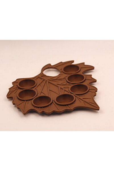 BostanDesign Boya Paleti Yaprak Şekilli Çıkarılabilir Hazneli