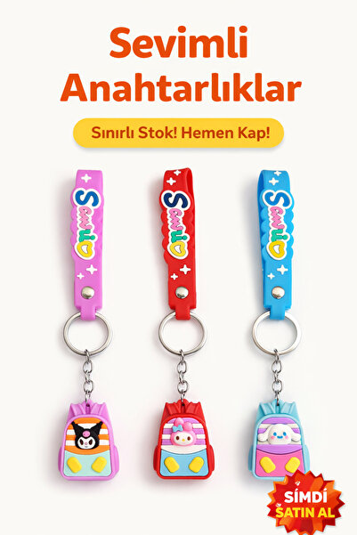 özkurt ticaret مجموعة سلسلة مفاتيح من السيليكون مكونة من 3 قطع |   هدية ممتعة...