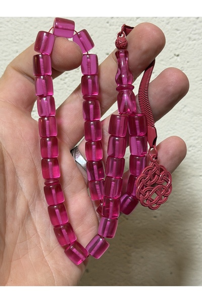 TTS TÜRK TESBİH SANATI مسبحة صلاة من العنبر الناري الشفاف