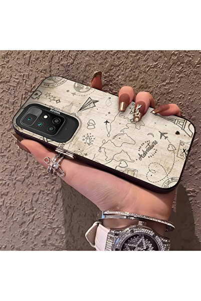 Hontinga حافظة صلبة رفيعة مع حماية للكاميرا، متوافقة مع نمط تصميم Redmi 10