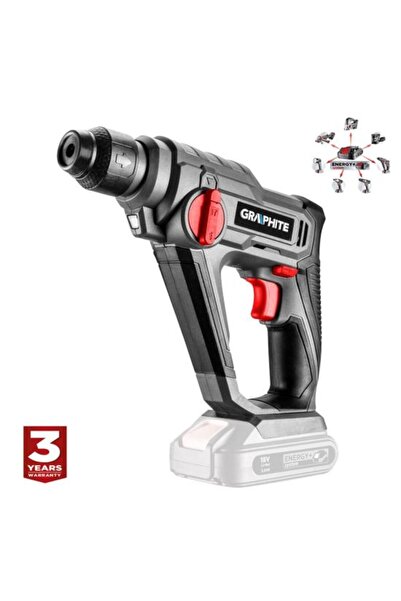 Evelise Rotopercutor, SDS Plus, 18V Li-ion (acumulator neinclus), 0.8 J, Grap...