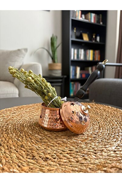 Layla Copper Bakır Tütsülük El Yapımı Tütsülük Üzerlik Otu Hediyeli Tütsü