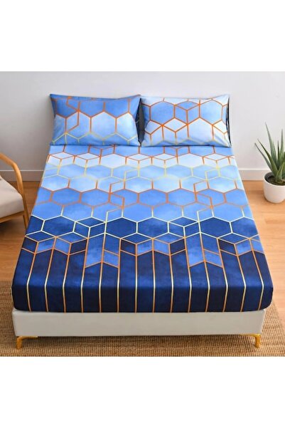 Luofanfei Elastic Microfiber Sheet, Comfortable, 90x200 cm, Blue