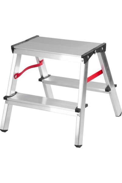 Evelise Scara aluminiu, 2 tronsoane, 2 trepte, max 125 kg, 0.81 m, Strend Pro