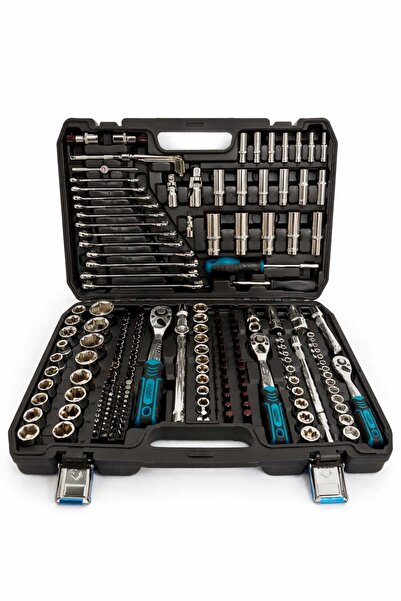 MAC&MOS Lavoro Tam Profesyönel Germany 72 Diş Eğik Cırcır 216 Parça Lokma Tak...