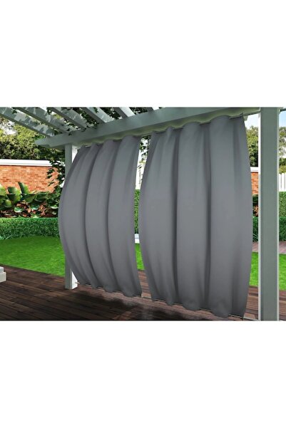 Whitney Outdoor Curtain, Resistant, Privacy, 132x245cm, Gray, Clothink