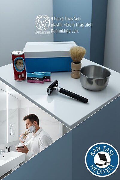 Transformacion Traditional Shaving Set - 9 Piece Shaving Set with Box 722753