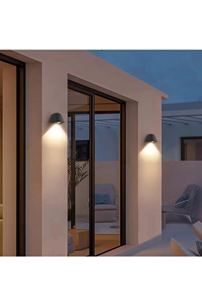 Hummer Outdoor wall light, black color, yellow light color, 5 watts power