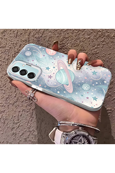 Hontinga حافظة صلبة رفيعة مع حماية للكاميرا، متوافقة مع هاتف سامسونج جالاكسي ...