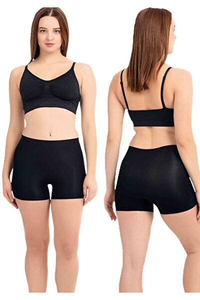 bipamuk مشد بوكسر نسائي مقطوع بالليزر مقاس 1 لا يترك أثراً تحت الملابس ويظهر ...