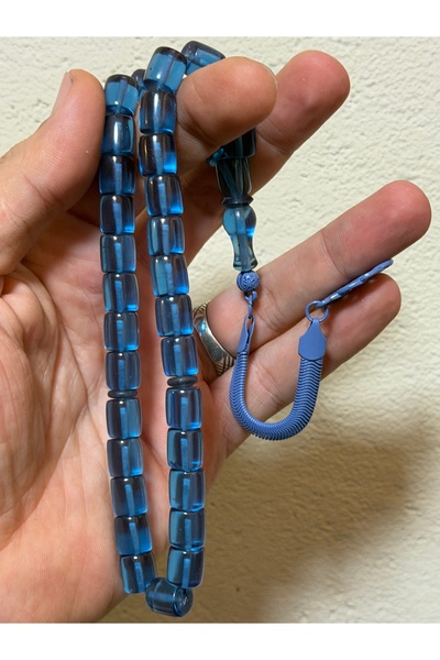 TTS TÜRK TESBİH SANATI مسبحة صلاة من العنبر الناري الشفاف