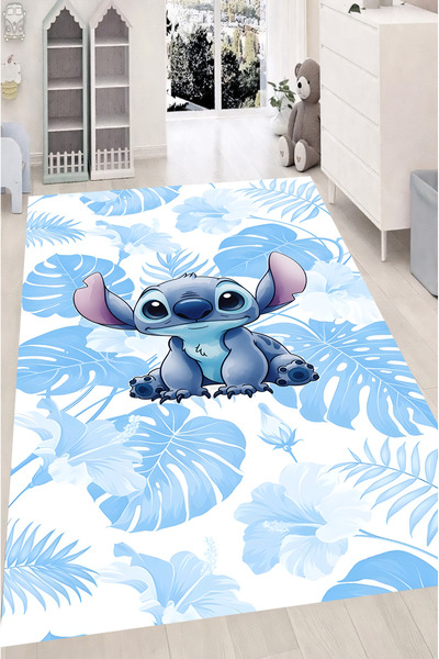 Reyhani Stiç S-6 Desenli Kaymaz Taban Makinede Yıkanabilir Çocuk Gamıng Halıs...