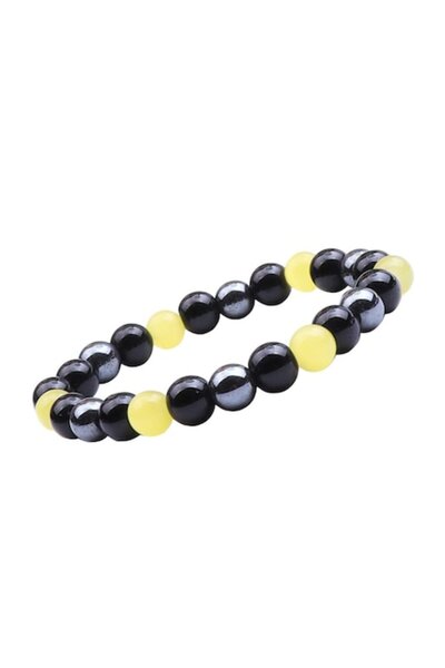 Cheerslife Bracelet for Women, UEUC, Tiger Eye, Hematite, Obsidian, 8mm, Adju...