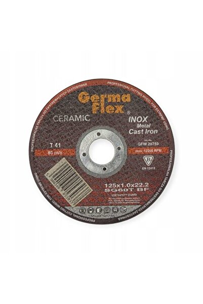 Evelise Disc debitat din oțel inoxidabil, ceramic, 125x1 mm, Germa Flex