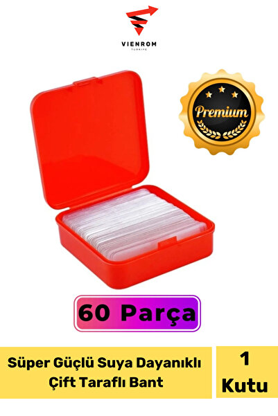 Vienrom #YapıştırıcıveBantlar 60 Parça Çift Taraflı Şeffaf Bant Süper Yapışka...