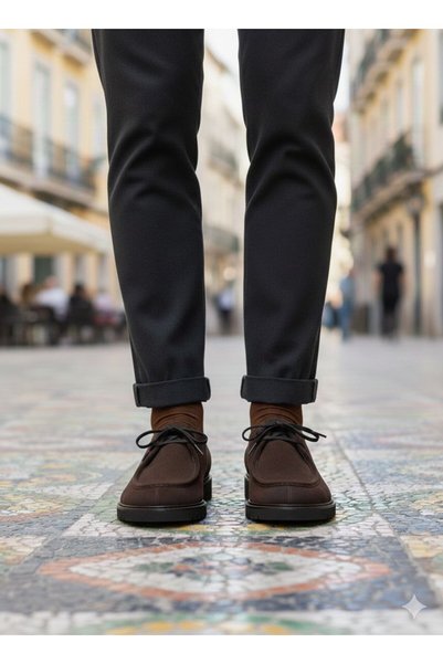 UZR Men's Sisle Model Genuine Leather Shoes