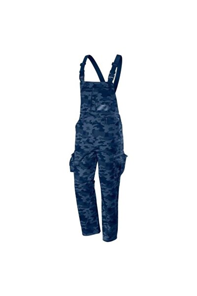 Evelise Work pants with bib, overalls, Camo Navy model, size M/50, NEO
