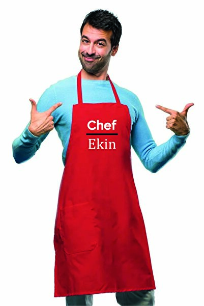 ACR Giyim Kişiye Özel İsim Yazdırılabilir Baskılı Hediyelik Mutfak Önlüğü Ask...