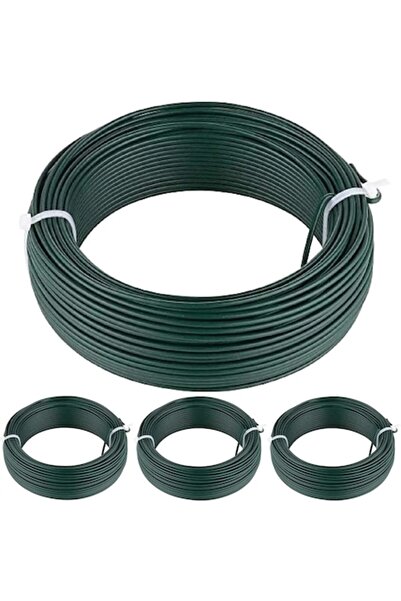 Amagabeli Garden Home Σύρμα Δεσίματος Κήπου, Amagabeli, Πράσινο PVC, Σετ 4 τε...