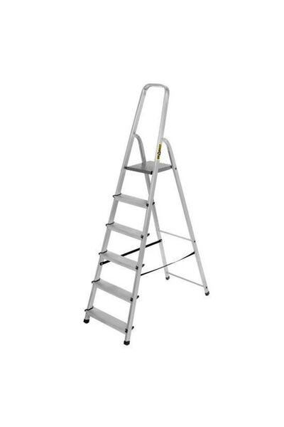 Evelise Scara aluminiu, 5 trepte, platforma, max 125 kg, 1.91 m, Drabest