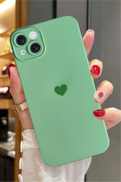 3GEN CASE حافظة مخملية متوافقة مع آيفون 15 بلس وآيفون 14 بلس مع شعار على شكل ...