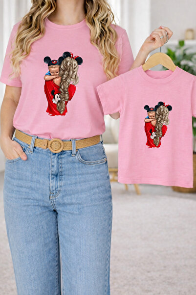 LORVEX Tricou supradimensionat pentru mamă și copil – Tricou pentru mamă și c...