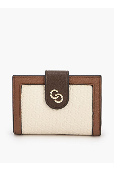 Celeste Monogram Embossed Wallet with Snap Button Closure