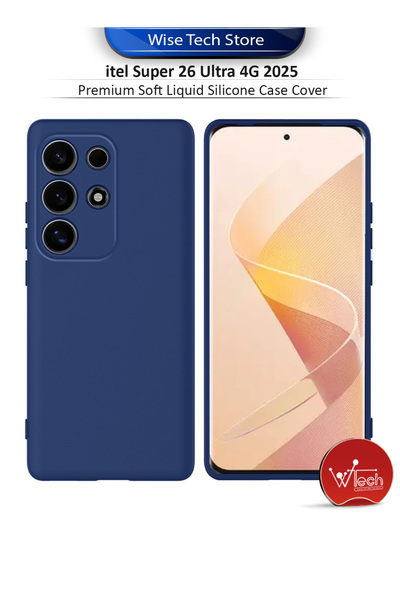 Wtech itel Super 26 Ultra 4G 2025 Premium Soft Liquid Silicone Case Cover