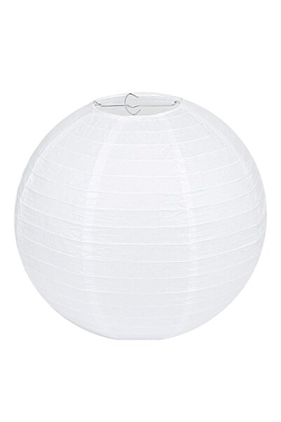 Shengruili Felinar rotund din hârtie, QIXINHANG, alb, 30 cm, design minimalist