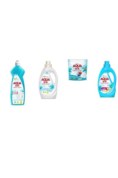 ETİ MADEN مجموعة أكوا بور من المنظفات المعدنية الطبيعية + سائل أبيض + أقراص +...