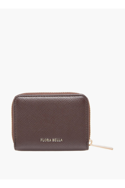 Flora Bella by Shoexpress Textured Wallet with Zip Closure