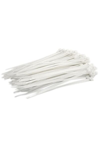 Evelise Collars, faceted, white, set of 50 pieces, 4.8x250 mm, Strend Pro