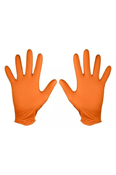 Evelise Manusi nitril, unica folosinta, portocaliu, set 50 buc, marimea XL, NEO