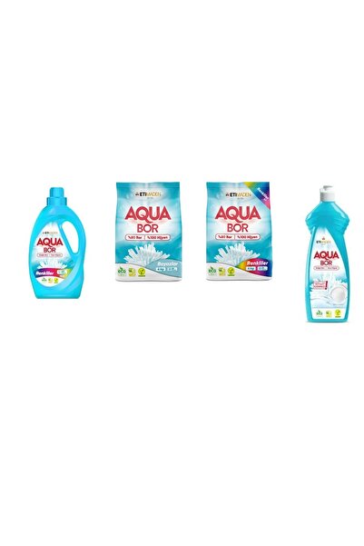 Boron ألوان أكوا بور السائلة المعدنية الطبيعية + 4 كجم أبيض + 4 كجم ألوان + ط...