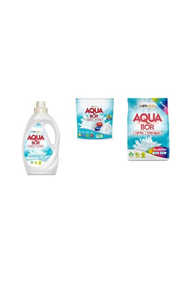 Boron أكوا بور سائل معدني طبيعي أبيض + أقراص + 4 كجم من ملونات الأكوا بور، مج...